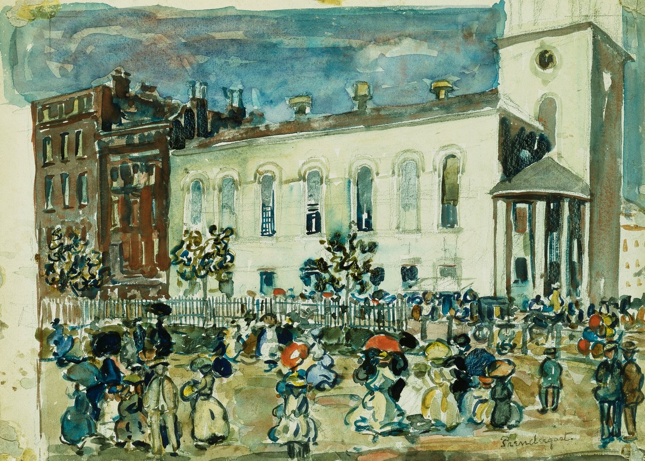 Park Street Church, Boston, c.1905-1907 by Maurice Brazil Prendergast