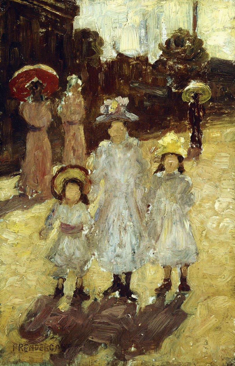 Sunday Morning in Paris by Maurice Brazil Prendergast