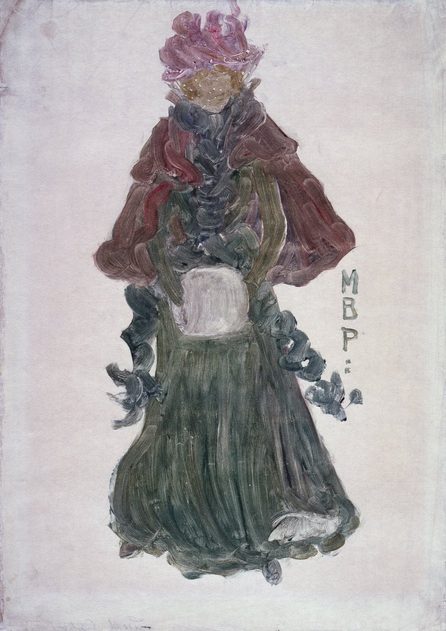 The Red Cape, c.1900 by Maurice Brazil Prendergast