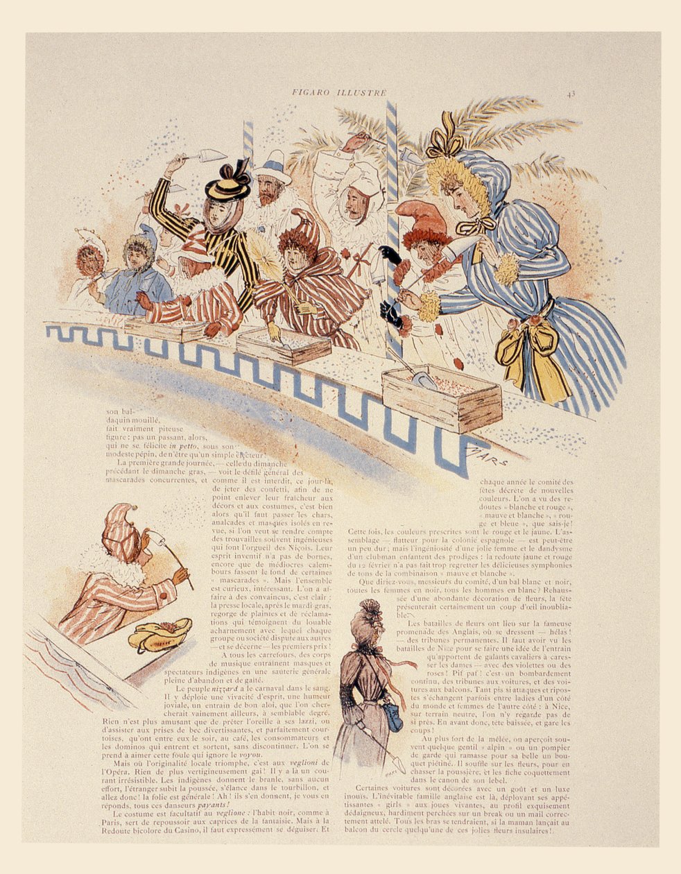 Nice Carnival, 1894 by Maurice Charles Mathieu Bonvoisin