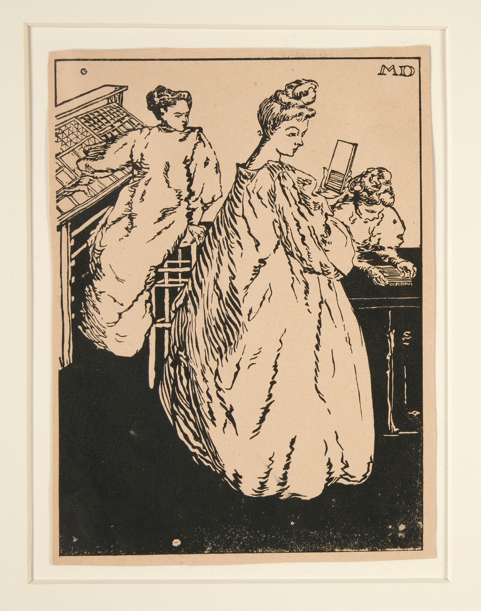 Les camelots de la Pensee (proof for title page) by Maurice Delcourt