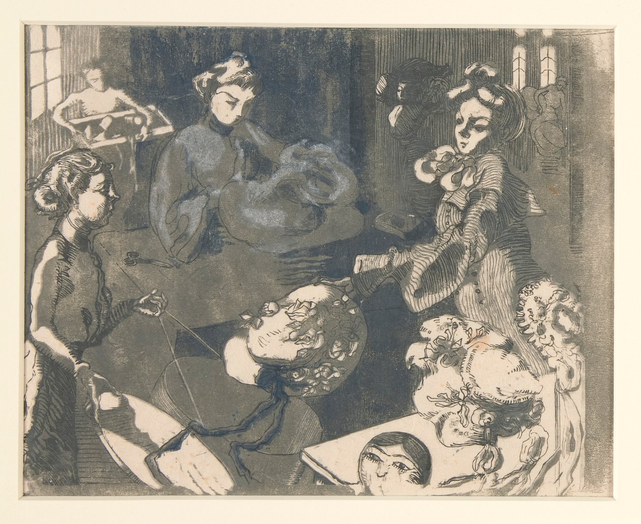 Milliners Shop by Maurice Delcourt