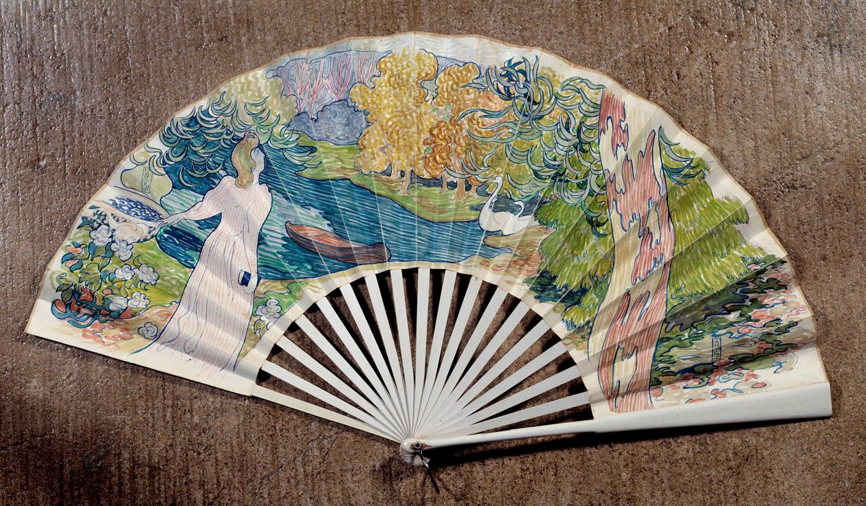Engagement fan, decorated by Maurice Denis (1891) by Maurice Denis