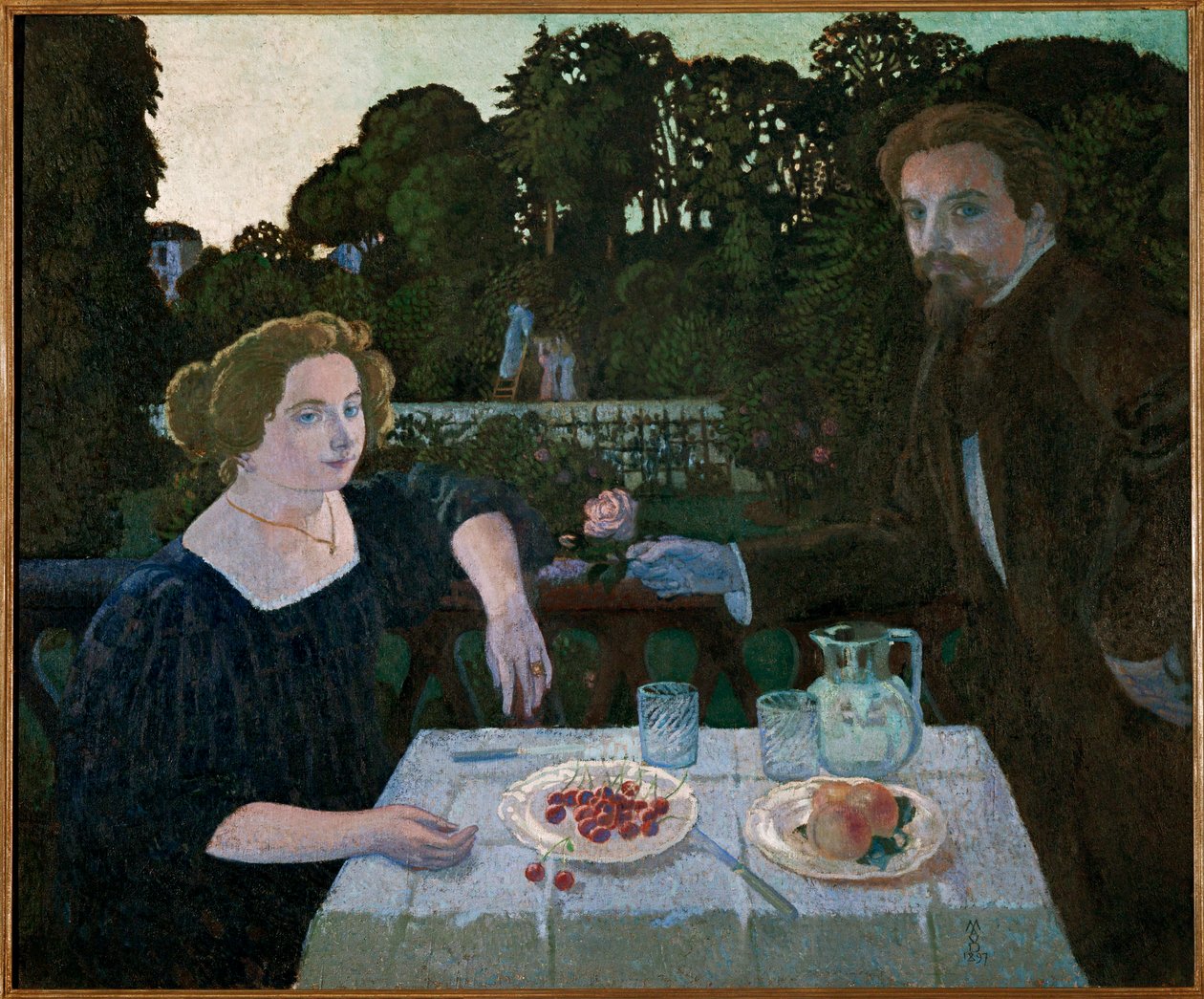 Maurice Denis and Marthe at Dawn, Self-Portrait, Afternoon in the Garden by Maurice Denis