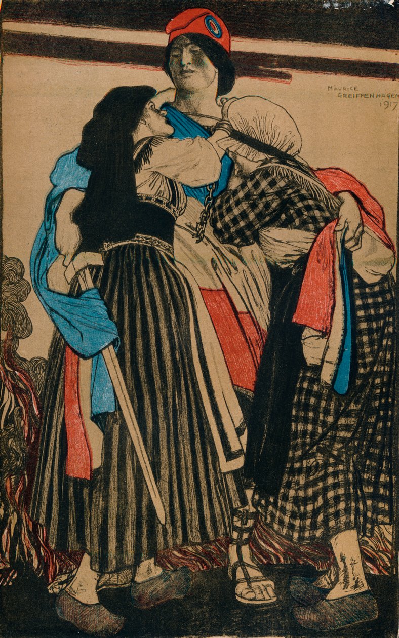 The Restoration of Alsace-Lorraine To France, 1917 by Maurice Greiffenhagen