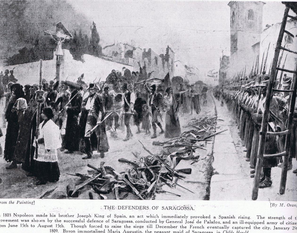 The Defenders of Saragossa, illustration from 