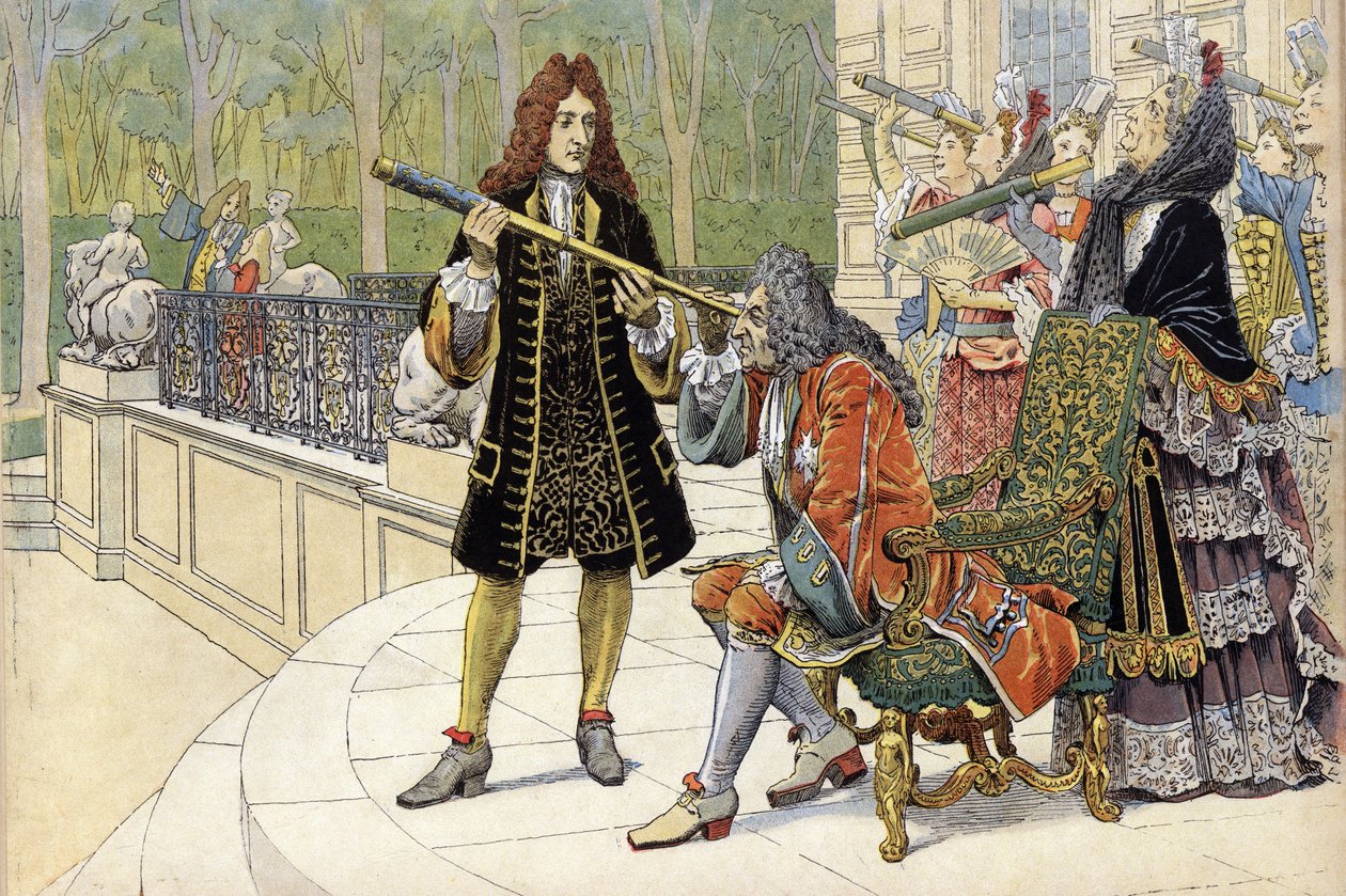 Help by Jacques Cassini, known as Cassini II (1677-1756) to Louis XIV, known as the Sun King by Maurice Leloir