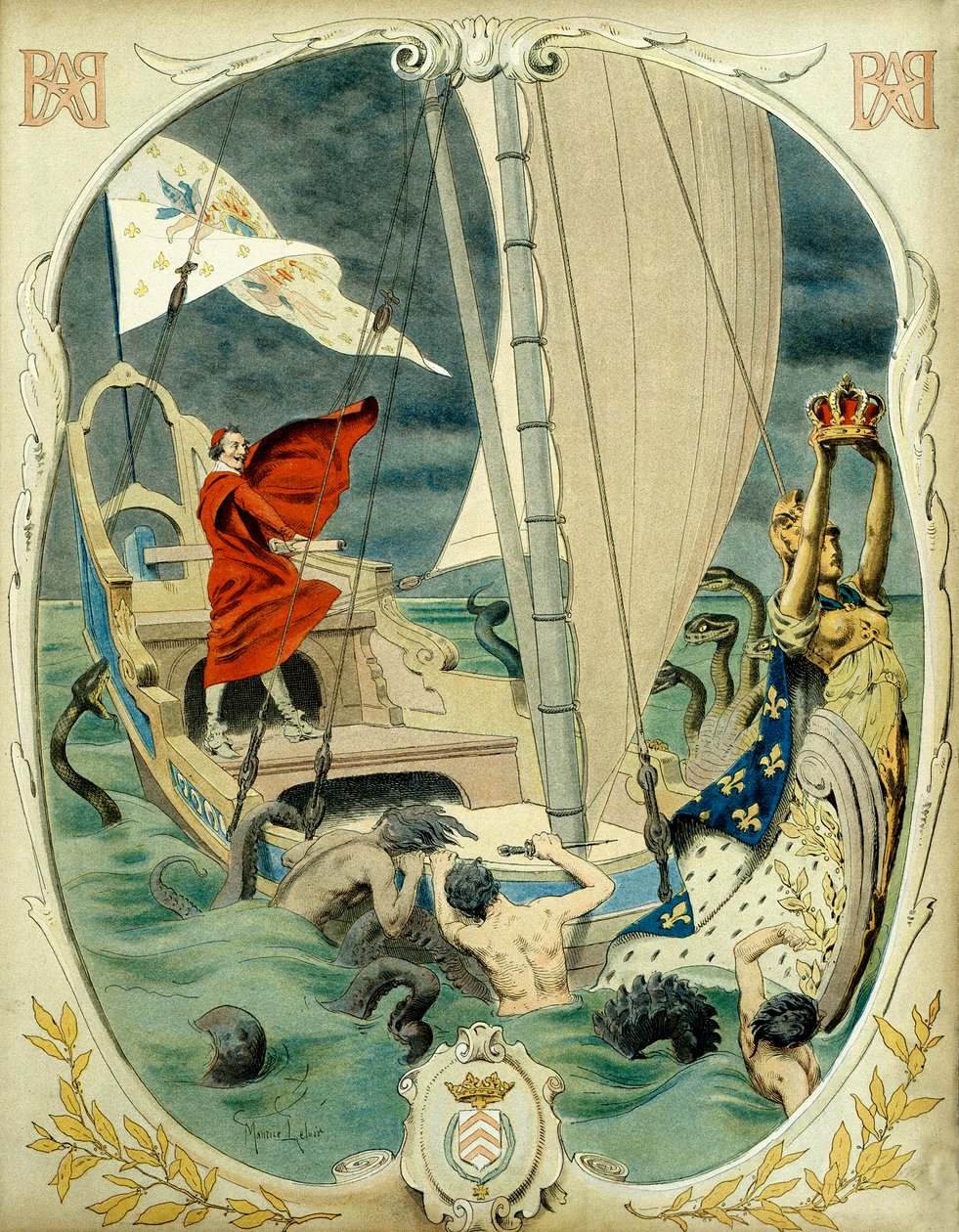 Allegorical Representation of Cardinal Richelieu by Maurice Leloir