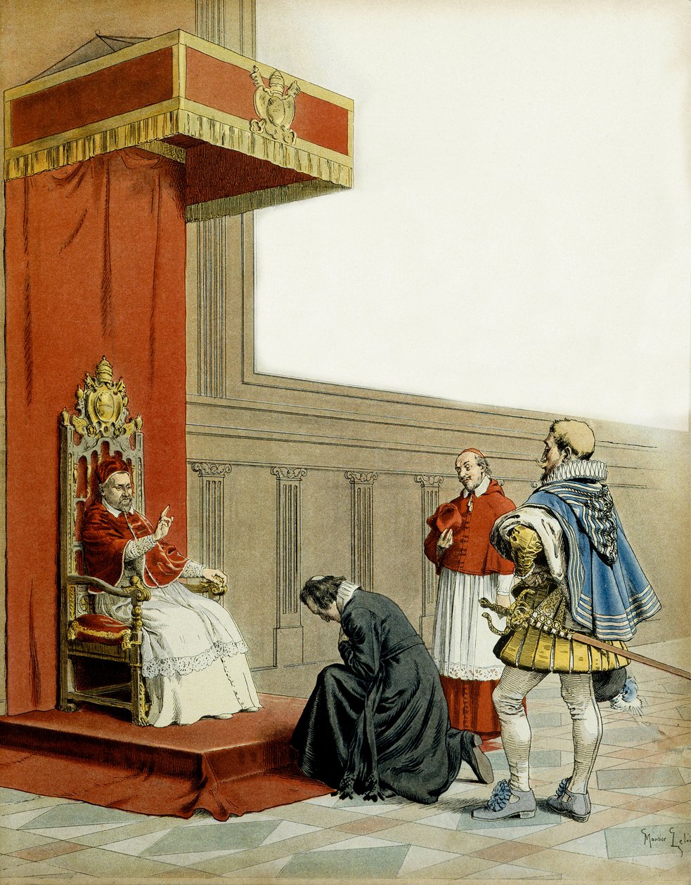 Presentation of Abbe Armand de Cardinal de Richelieu