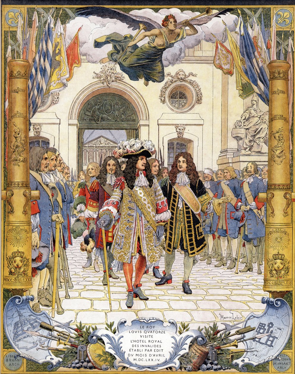 Louis XIV, known as Le Roi-Soleil by Maurice Leloir