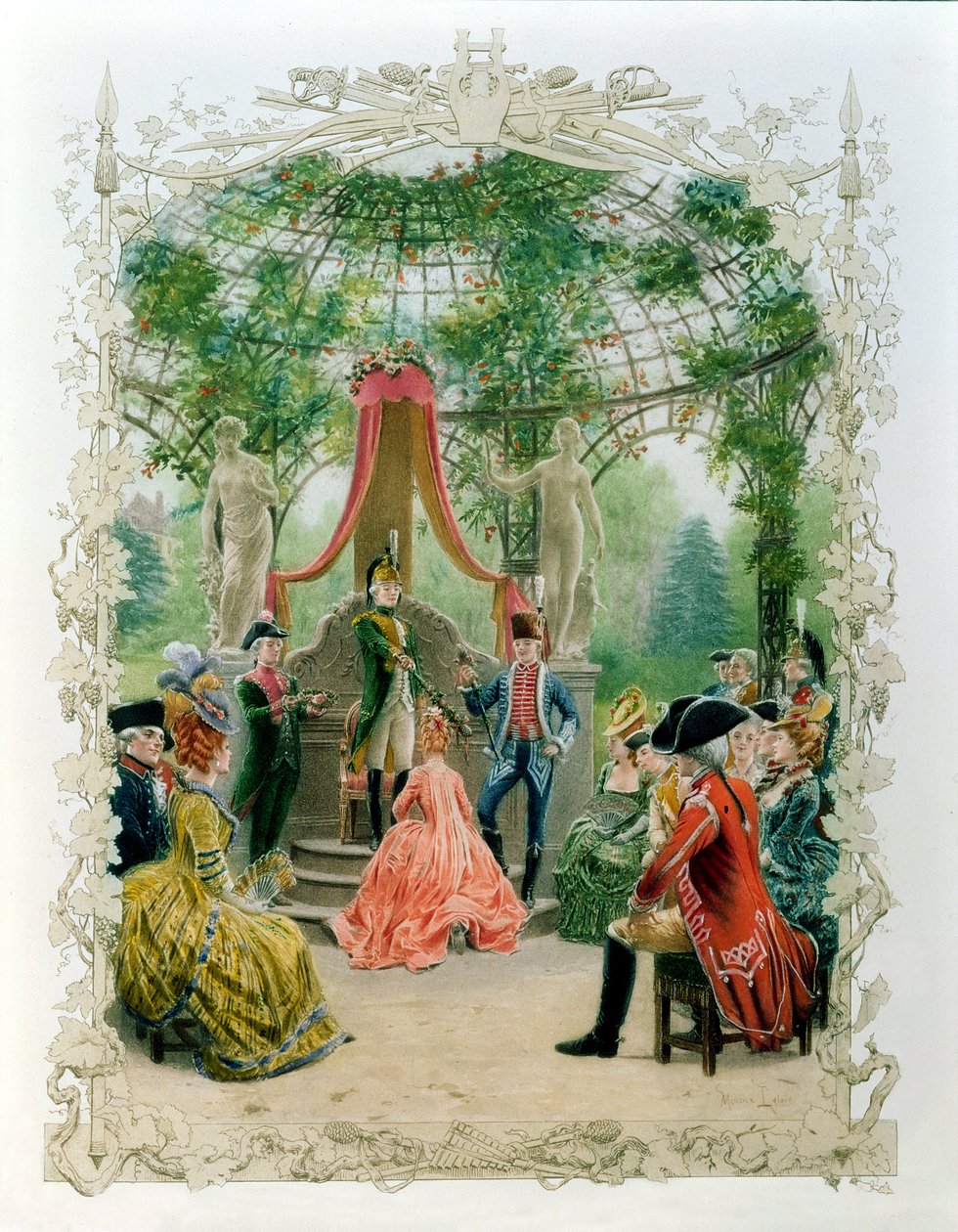 Masonic Initiation Ceremony of a Lady Freemason by Maurice Leloir