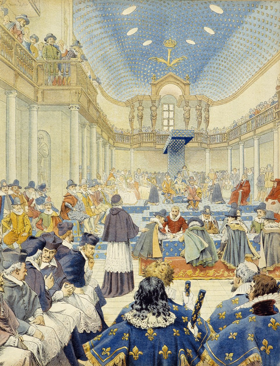 Richelieu delivered the speech, in the name of the clerk, at the closing meeting of the States Generals of 1614 - in 