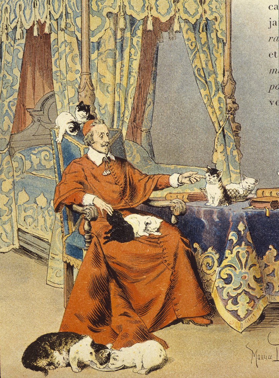 The Cardinal plays with his cats he particularly loved - in 