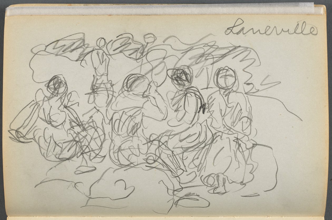 Sketchbook: The Granite Shore Hotel, Rockport, Laneville (page 062) by Maurice Prendergast