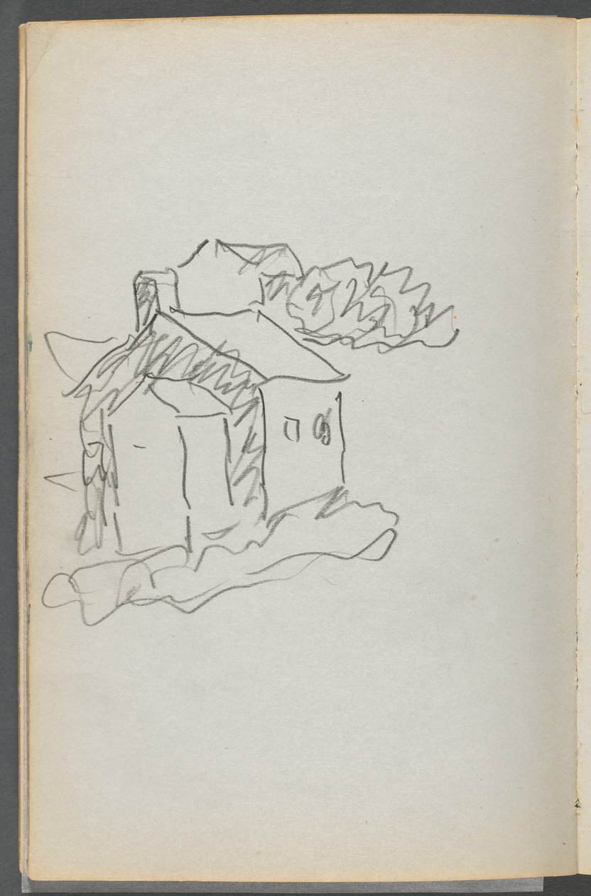 Sketchbook, The Dells, No. 127, page 046: House by Maurice Prendergast
