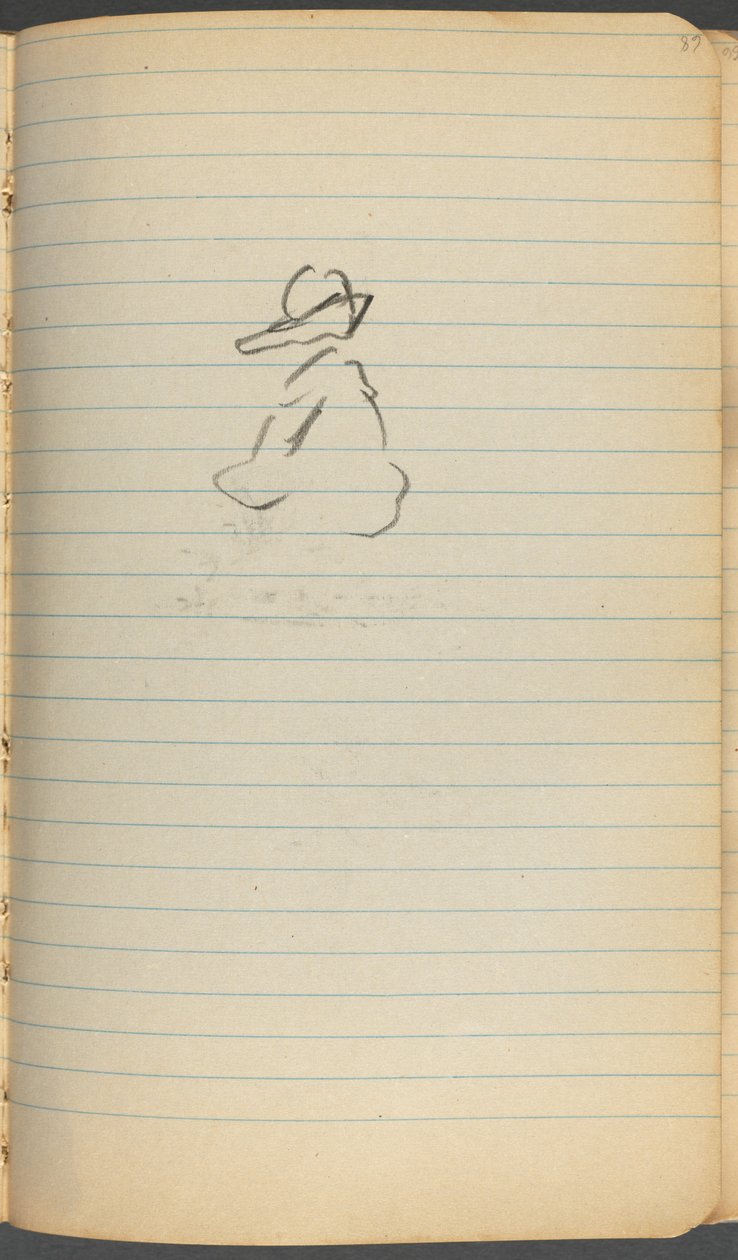 Sketchbook, page 068: Figure by Maurice Prendergast