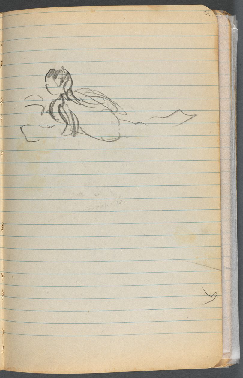 Sketchbook: Swimming Figure by Maurice Prendergast