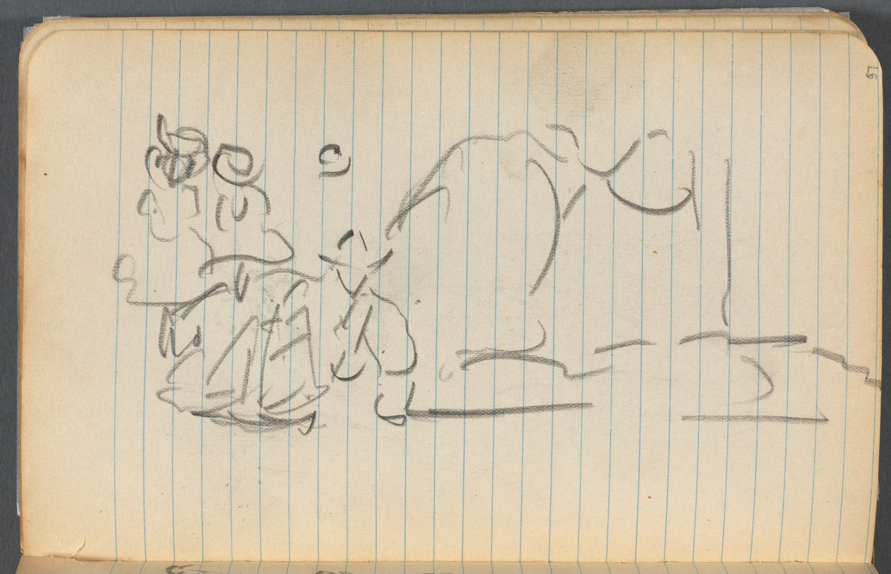 Sketchbook, page 097: Figures by Maurice Prendergast
