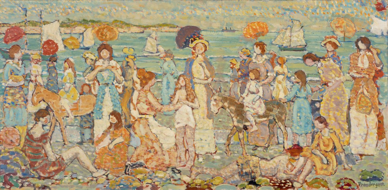 The Beach No. 3 by Maurice Prendergast