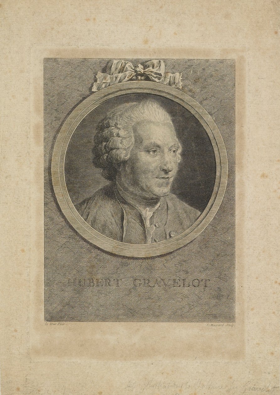 Hubert Gravelot by Maurice Quentin de La Tour
