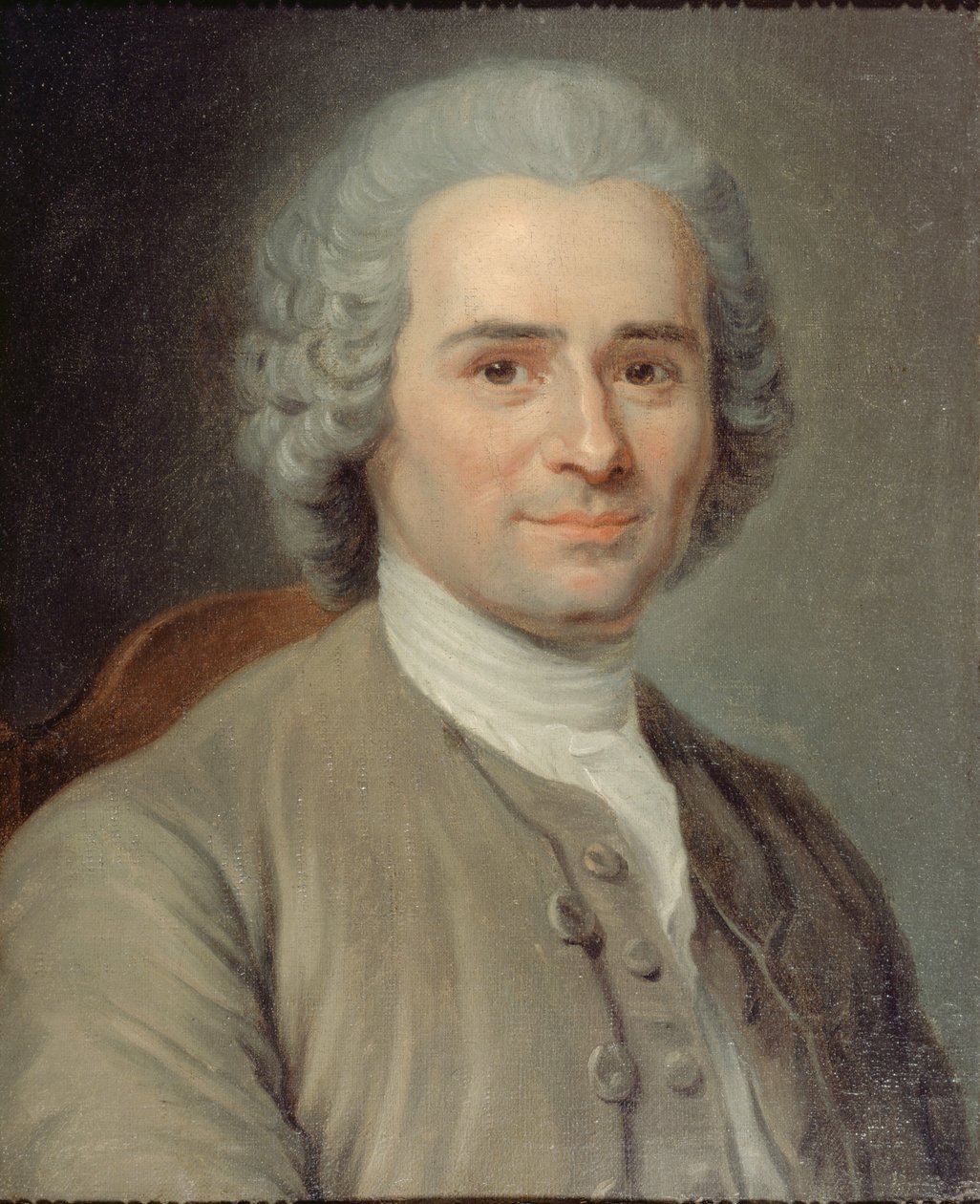 Portrait of Jean-Jacques Rousseau 1712-1778 by Maurice Quentin de La Tour