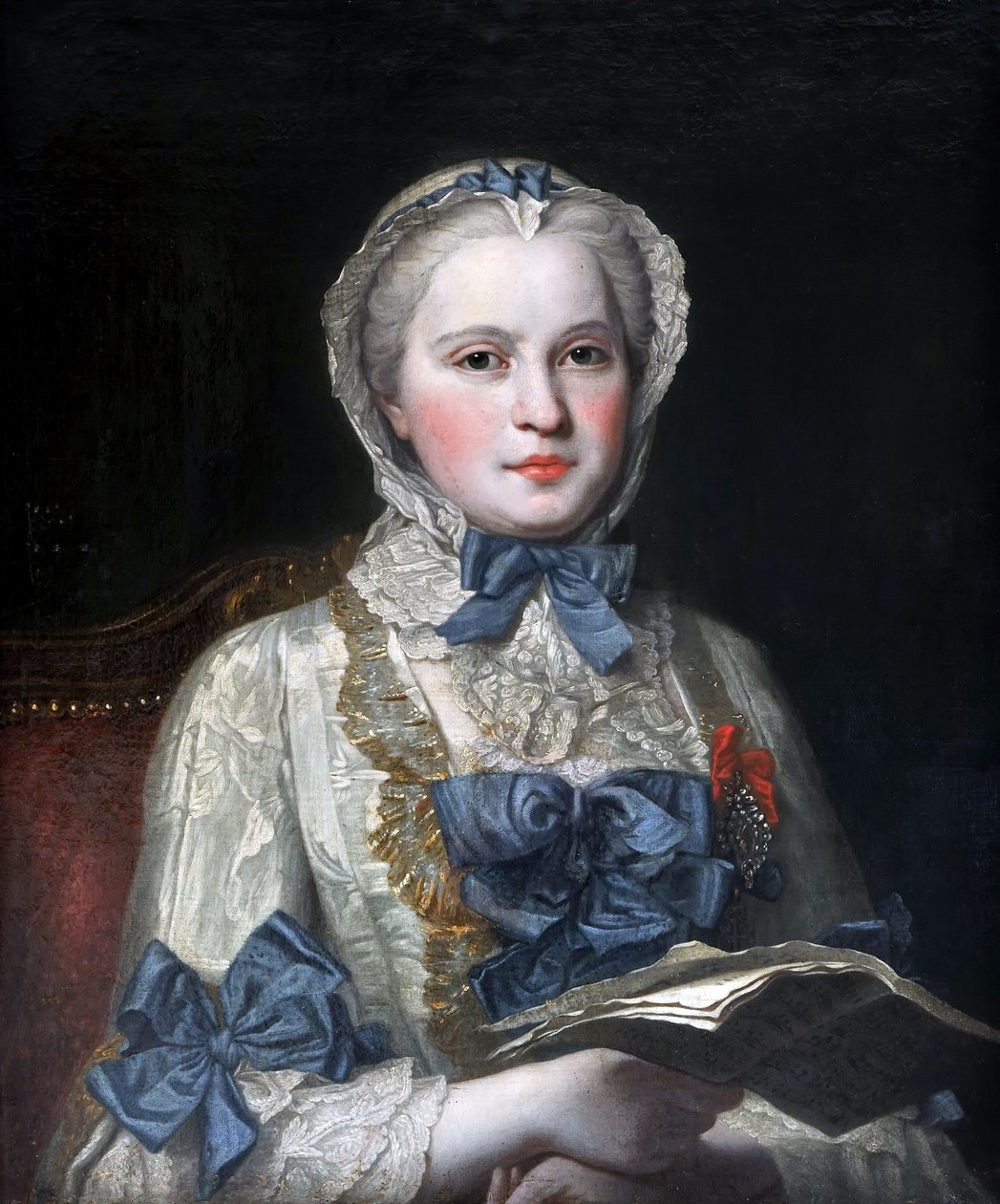 Portrait of Princess Maria Josepha of Saxony by Maurice Quentin de La Tour