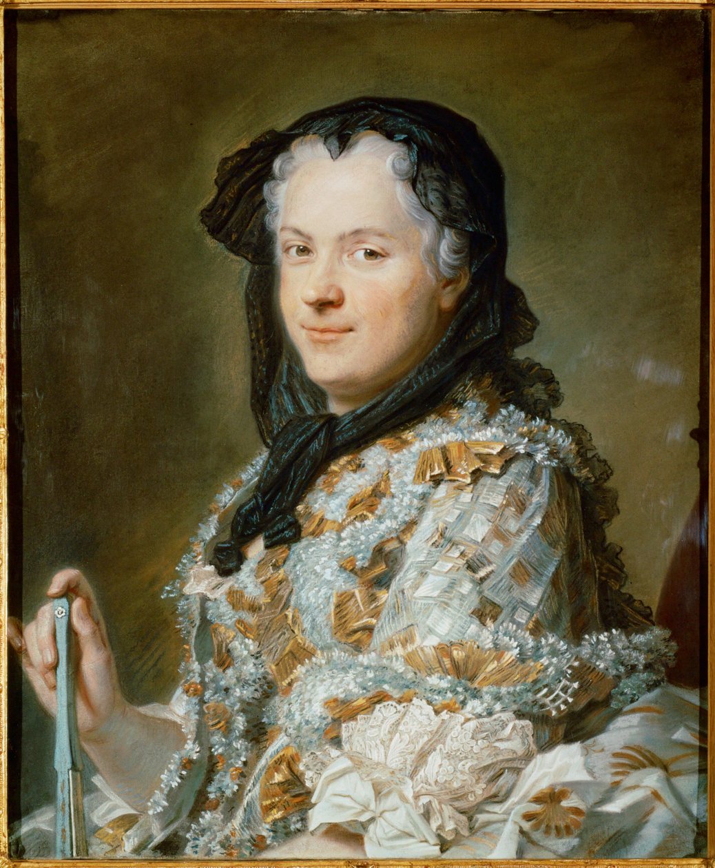 Queen Marie Leczinska, Wife of Louis XV by Maurice Quentin de La Tour
