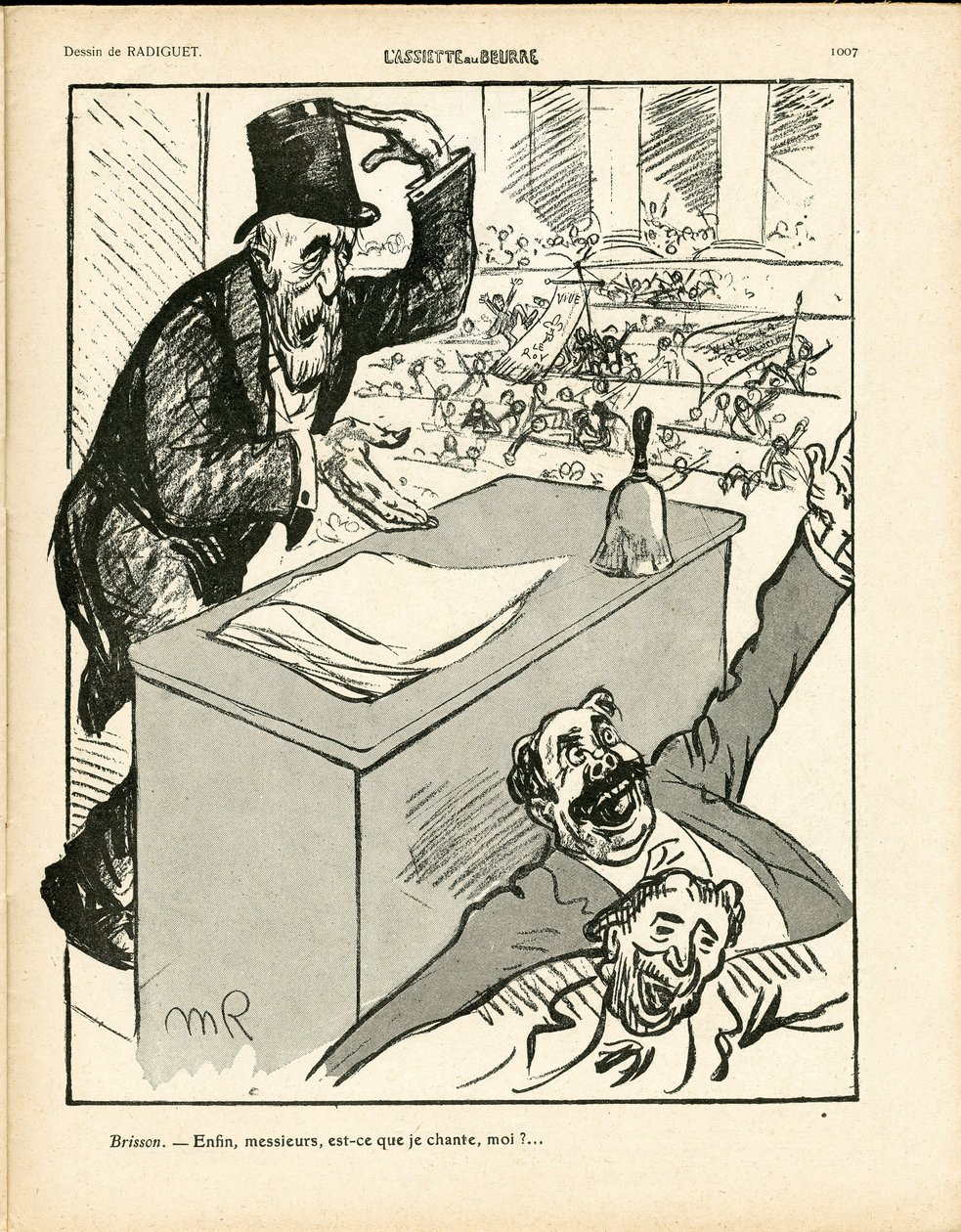 The Plate of Butter, number 426, Satirical in Colors by Maurice Radiguet