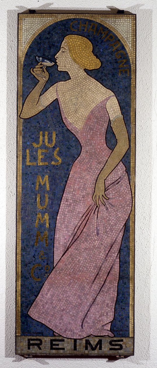 Advertising poster for champagne Mumm, by Realier-Dumas by Maurice Realier Dumas