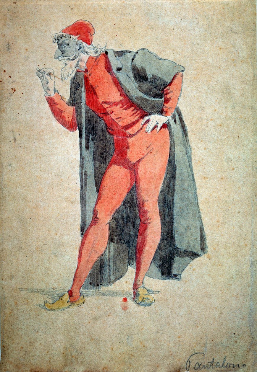 Costume and Theatre Character: Pantalone by Maurice Sand