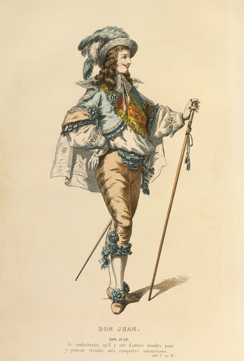 Costume for the role of Don Juan, c.1868 by Maurice Sand