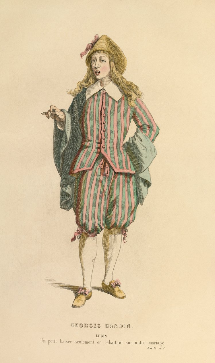 Costume for the role of Lubin, c.1868 by Maurice Sand