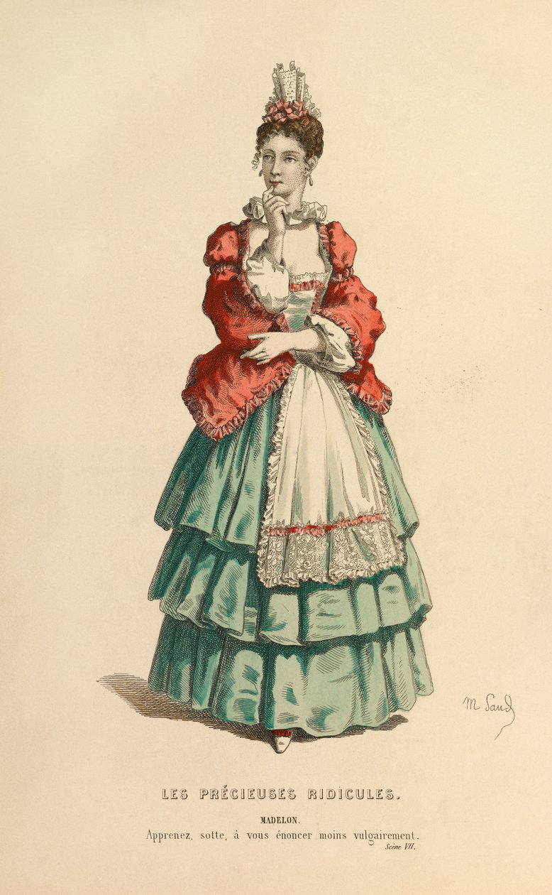 Costume for the role of Madelon, c.1868 by Maurice Sand