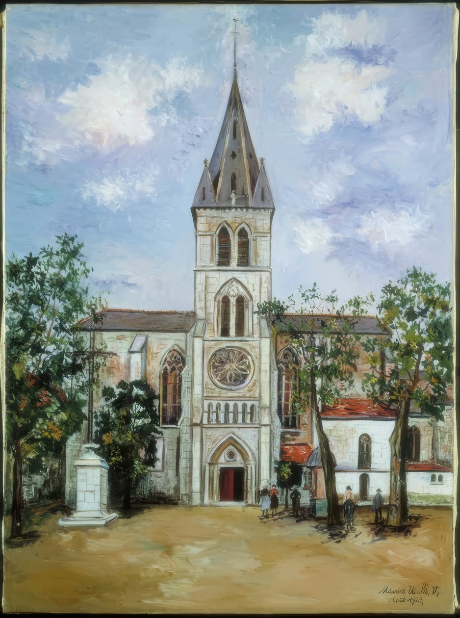 Saint-Pierre Church, Orthez, Pyrenees by Maurice Utrillo