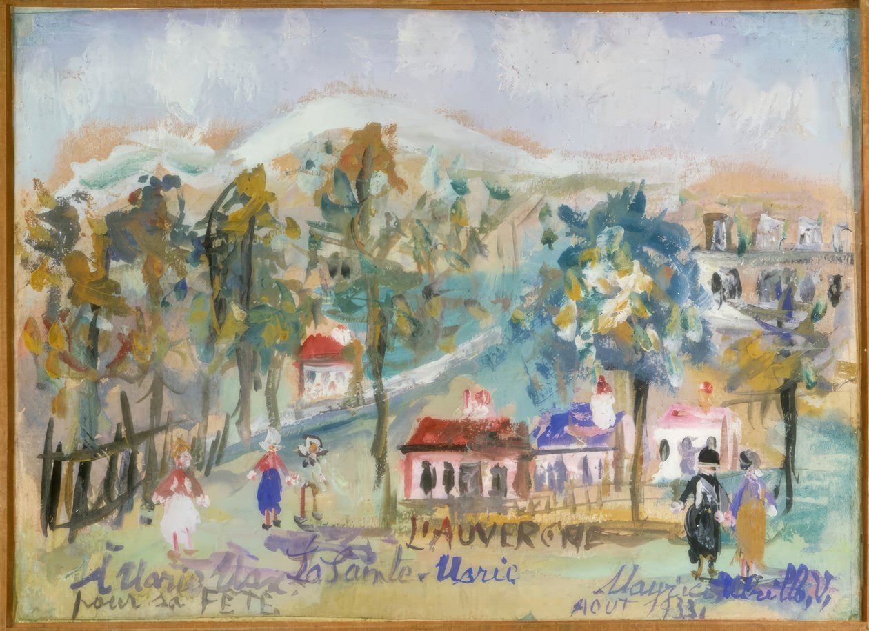 The Auvergne, The Sainte-Marie by Maurice Utrillo