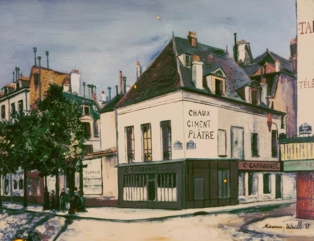 The Carbonnel House, Quai de la Tournelle by Maurice Utrillo