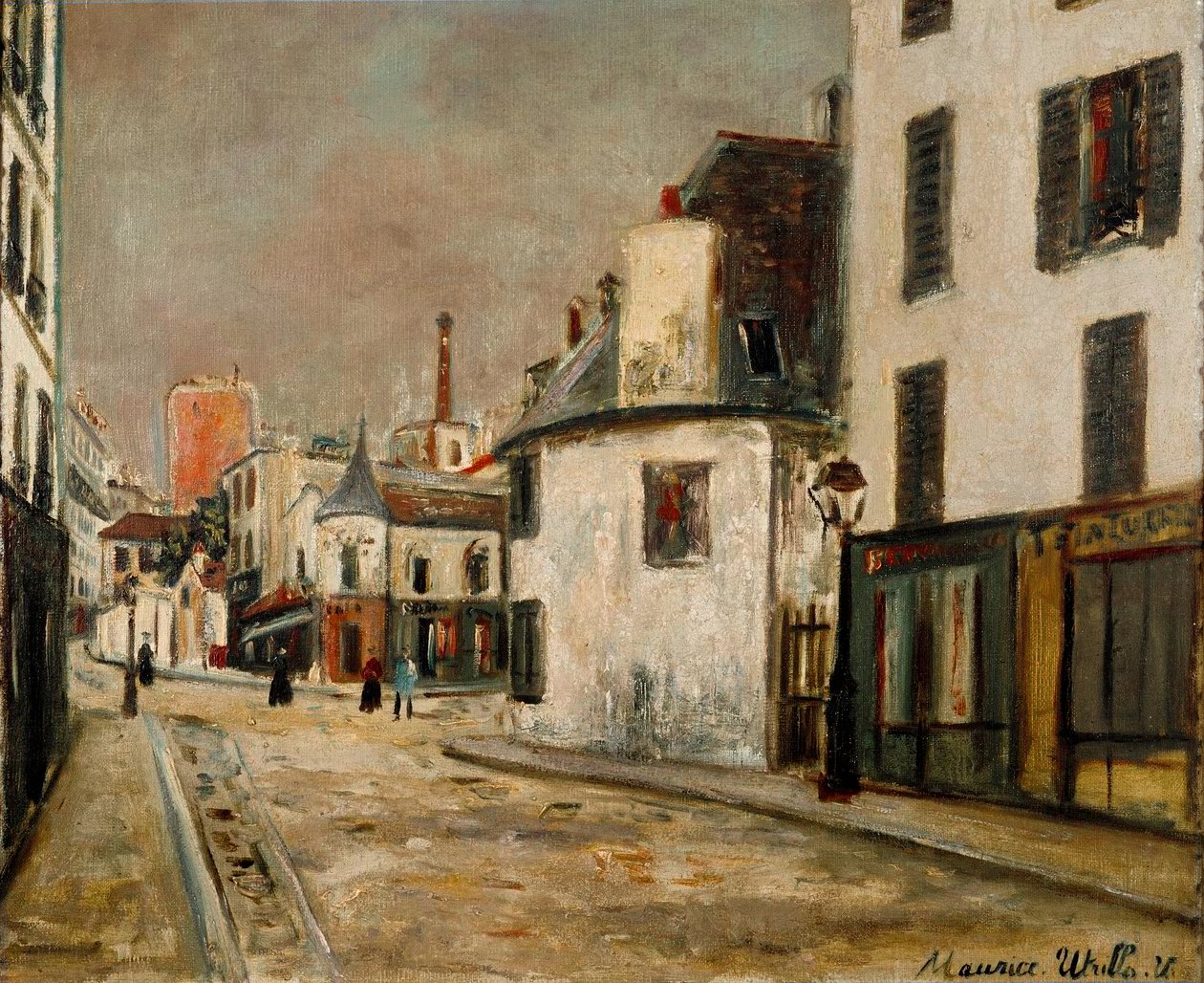 La rue de Mont Cenis in the Montmartre district in Paris by Maurice Utrillo