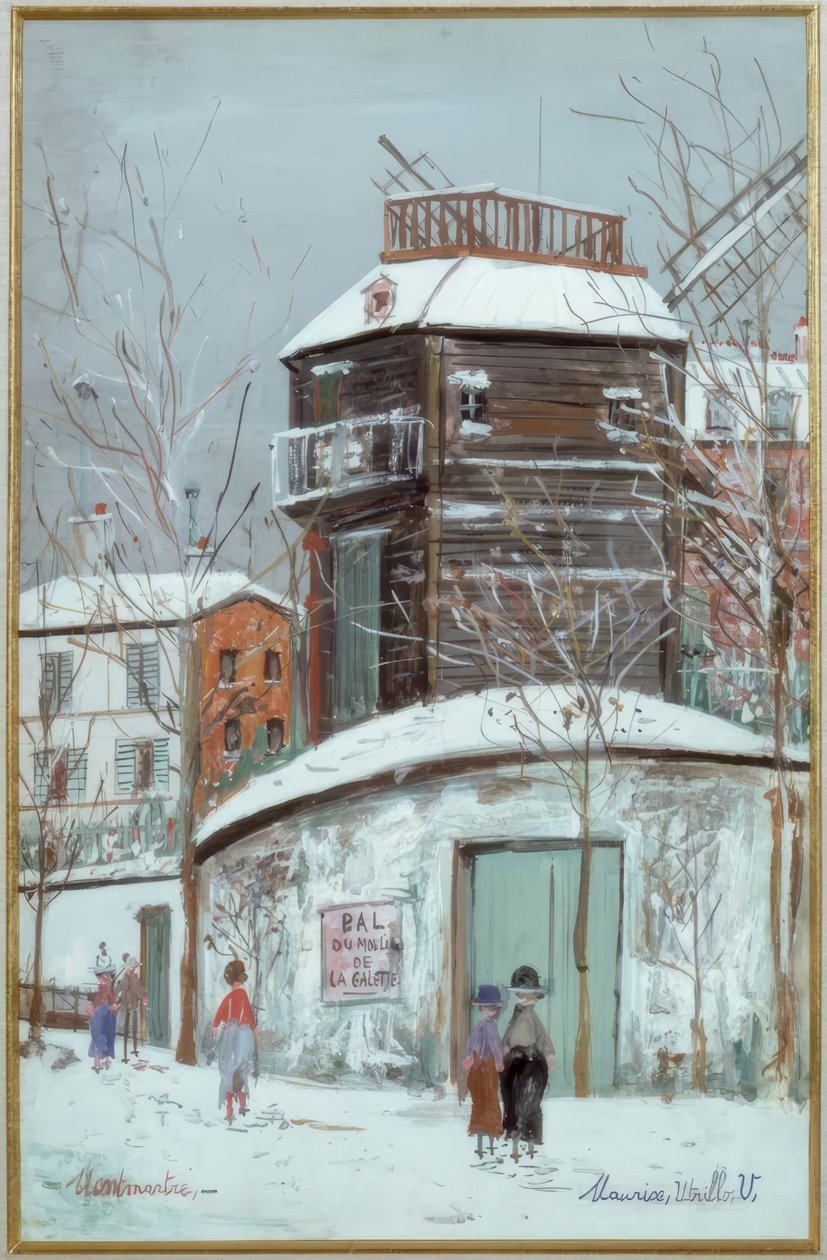 The Moulin de la Galette by Maurice Utrillo