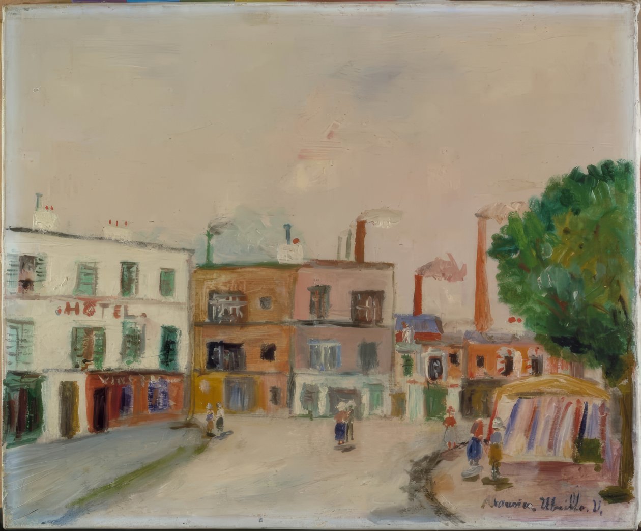 The Suburban Factories by Maurice Utrillo