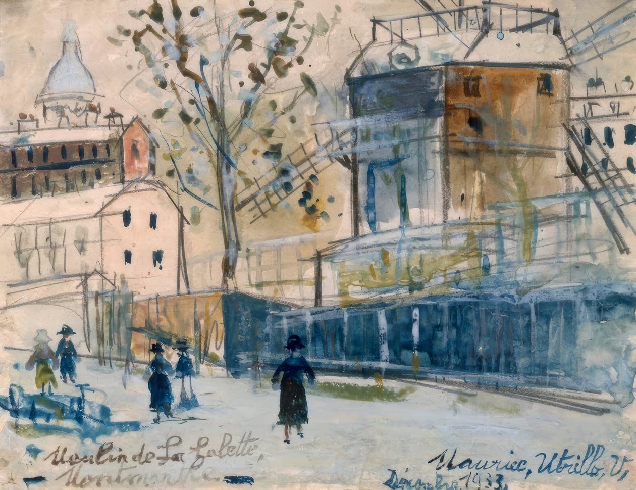Moulin de la Galette by Maurice Utrillo