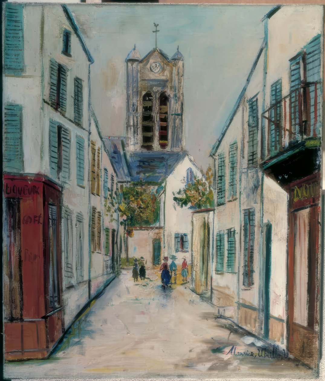 Paris Street by Maurice Utrillo
