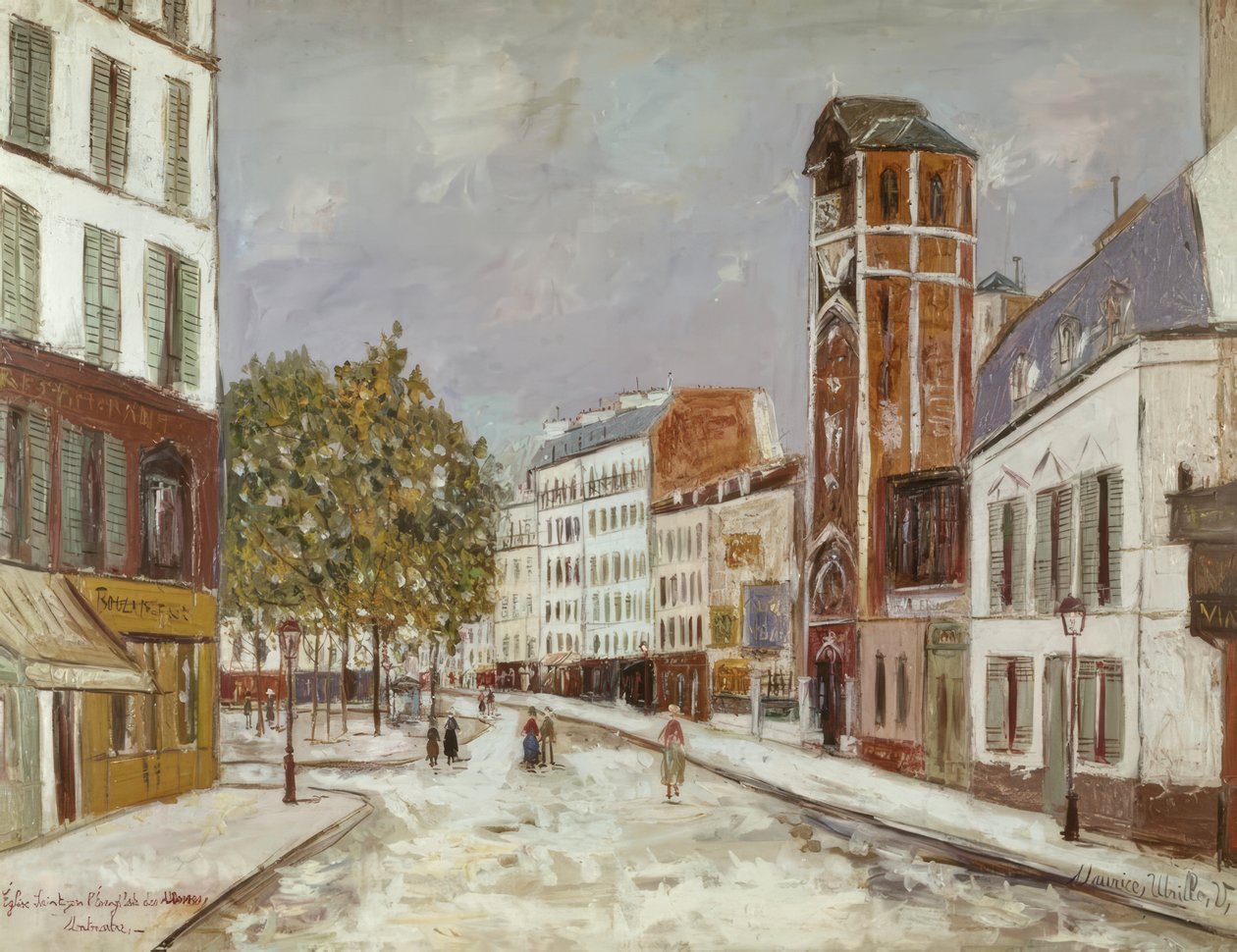 Place des Abbesses by Maurice Utrillo