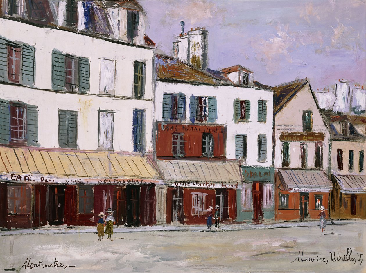 Restaurant de la Mere Catherine, Montmartre by Maurice Utrillo