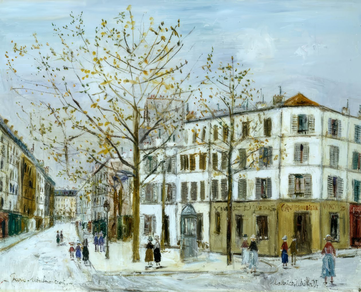 Ménilmontant Street by Maurice Utrillo