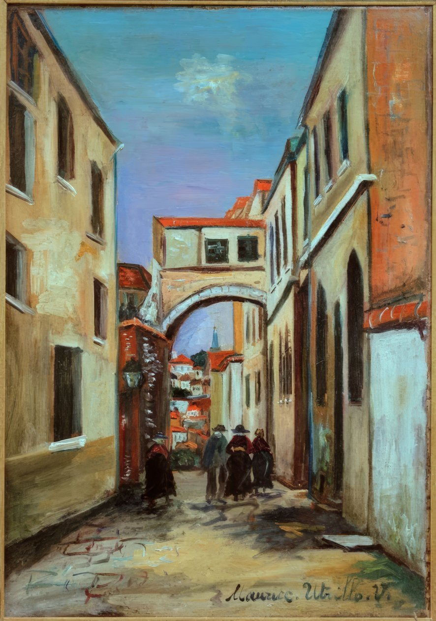 Street in Villefranche by Maurice Utrillo