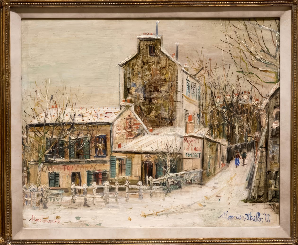 The Agile Rabbit Cabaret in Montmartre by Maurice Utrillo