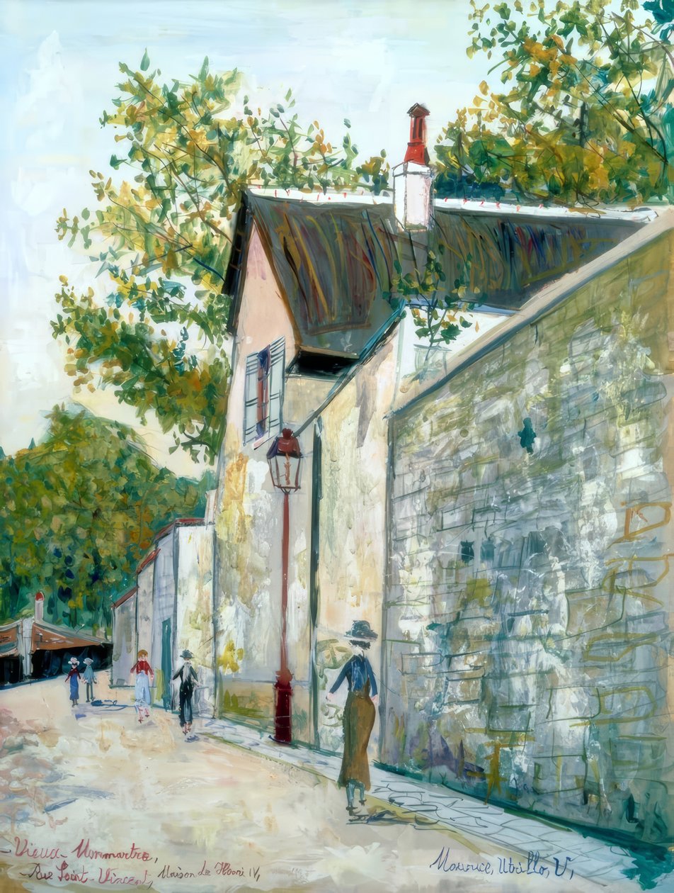 Altes Montmartre, Haus von Heinrich IV von Maurice Utrillo