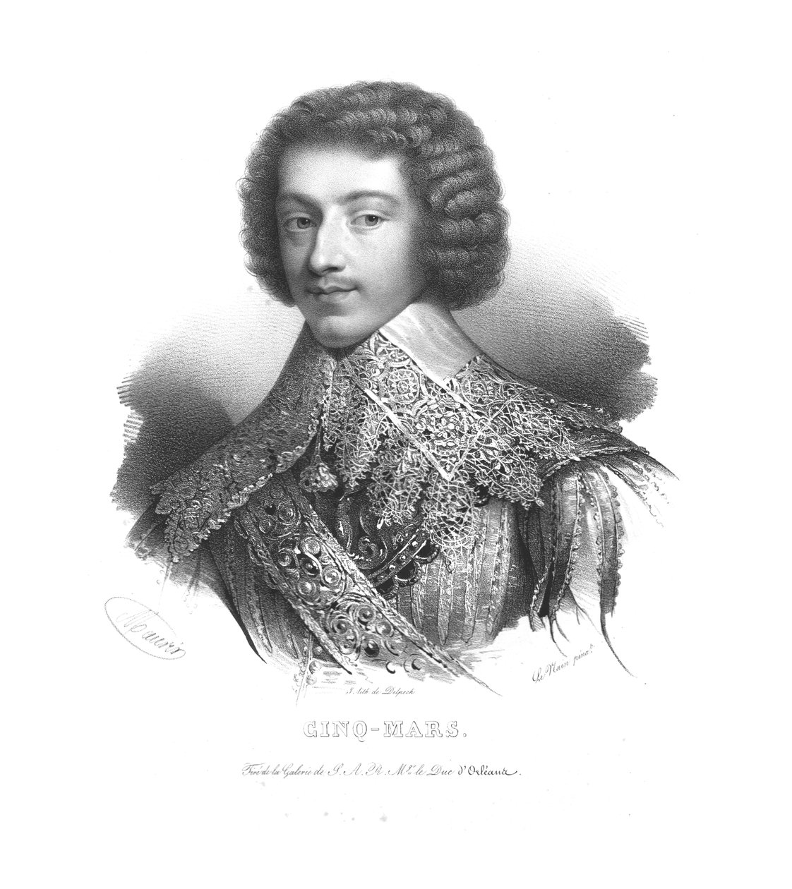 Henri Coiffier de Ruzé, Marquis of Cinq-Mars by Maurin