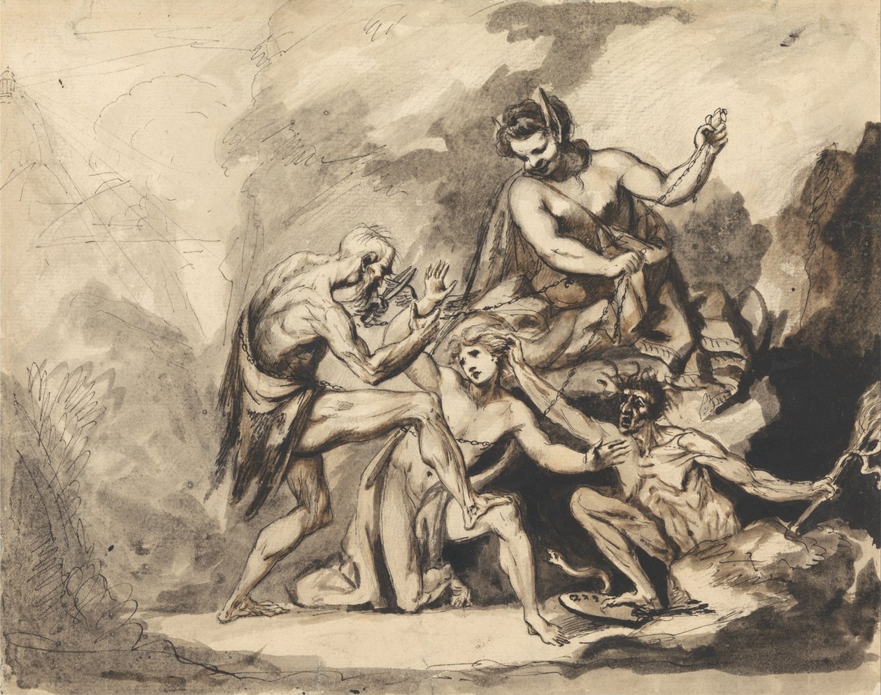The Artist Assaulted by Time, Ignorance and Envy by Mauritius Lowe