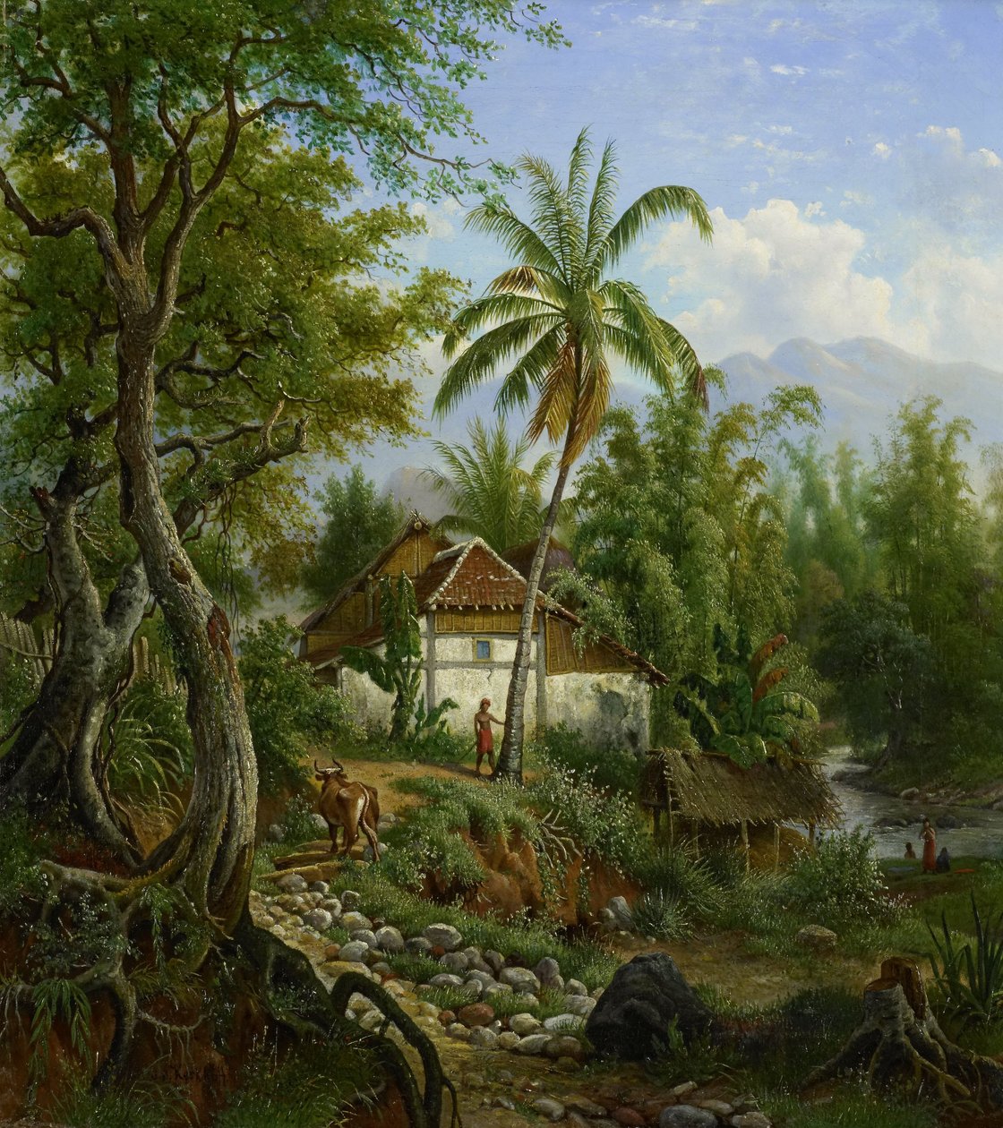 Landscape in the Dutch East Indies by Maurits van den Kerkhoff